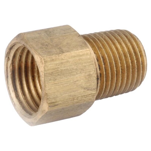 Anderson Metals 3/16 in. Female Flare in. X 1/8 in. D MPT Brass Inverted Flare Adapter 1 in. L 54346-0302AH - main